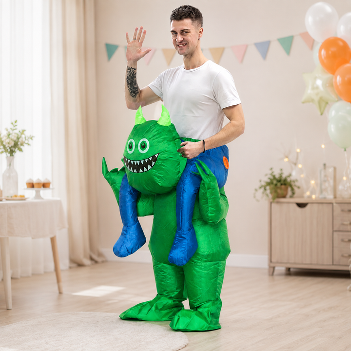 Inflatable Monster Ride-On Costume Adults Halloween Funny
