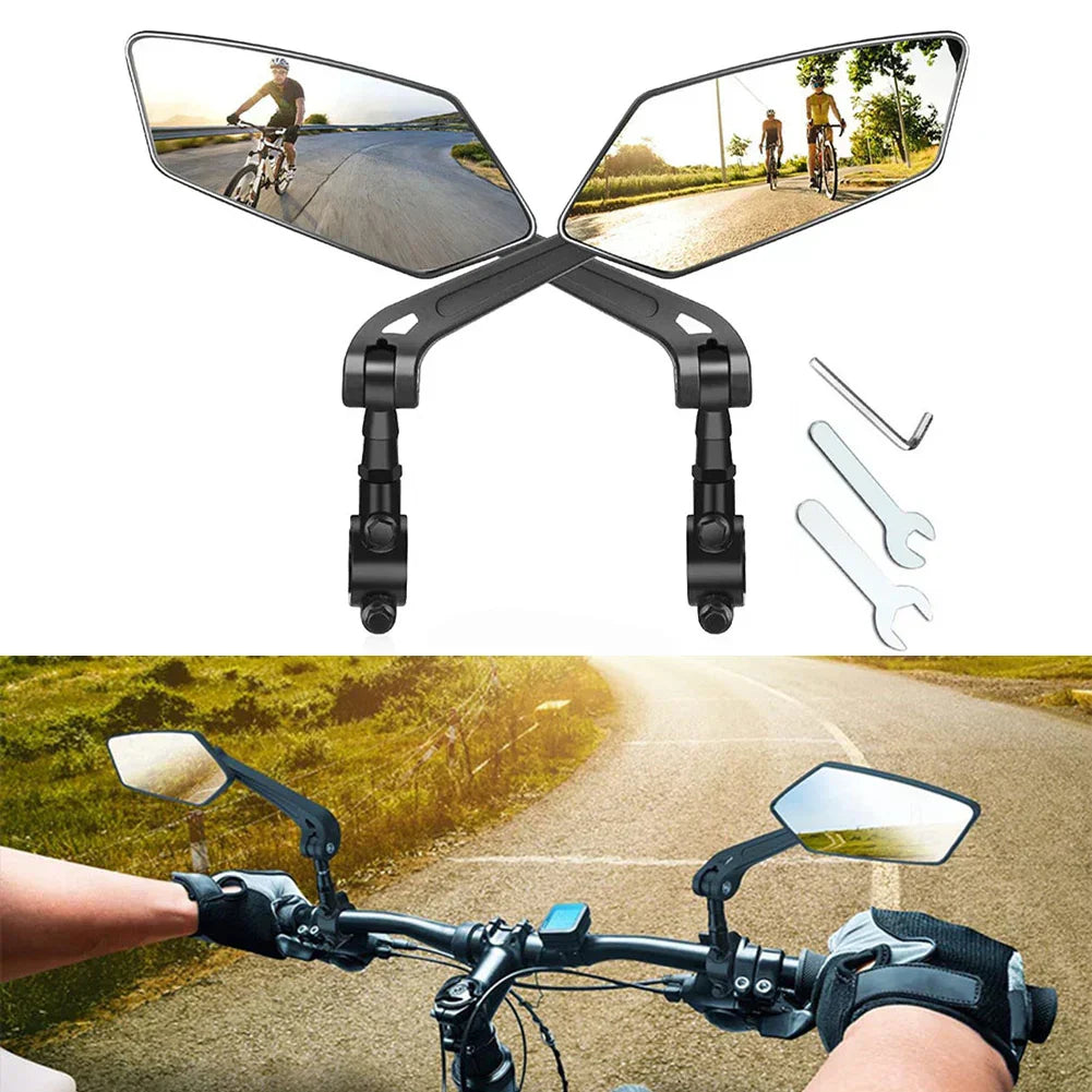 Bike Round Handlebar Mirrors 2 Pack