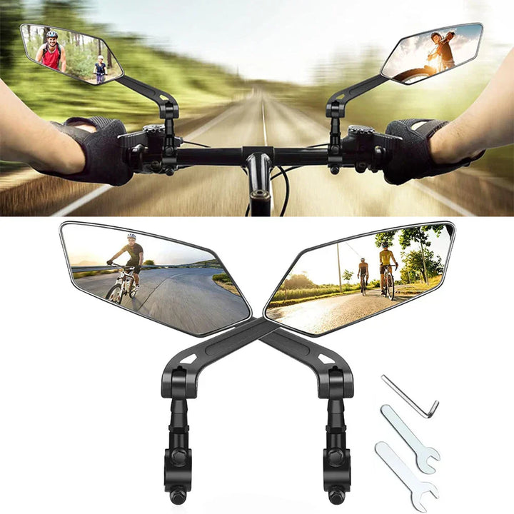 Bike Round Handlebar Mirrors 2 Pack