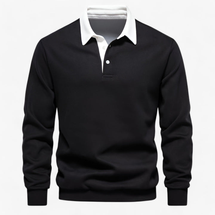 Stylish Fleece Polo Sweater for Men
