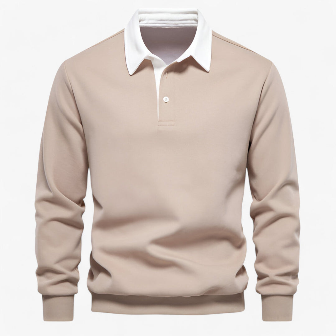 Stylish Fleece Polo Sweater for Men