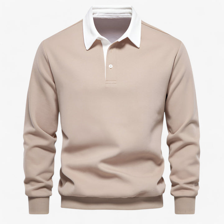 Stylish Fleece Polo Sweater for Men