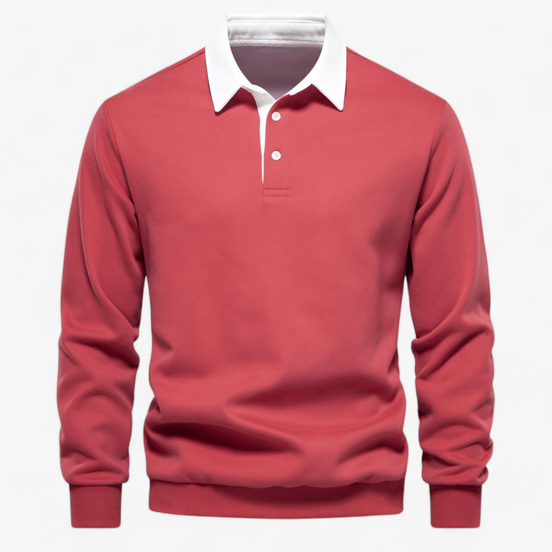 Stylish Fleece Polo Sweater for Men