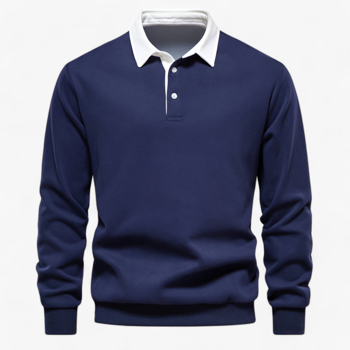 Stylish Fleece Polo Sweater for Men