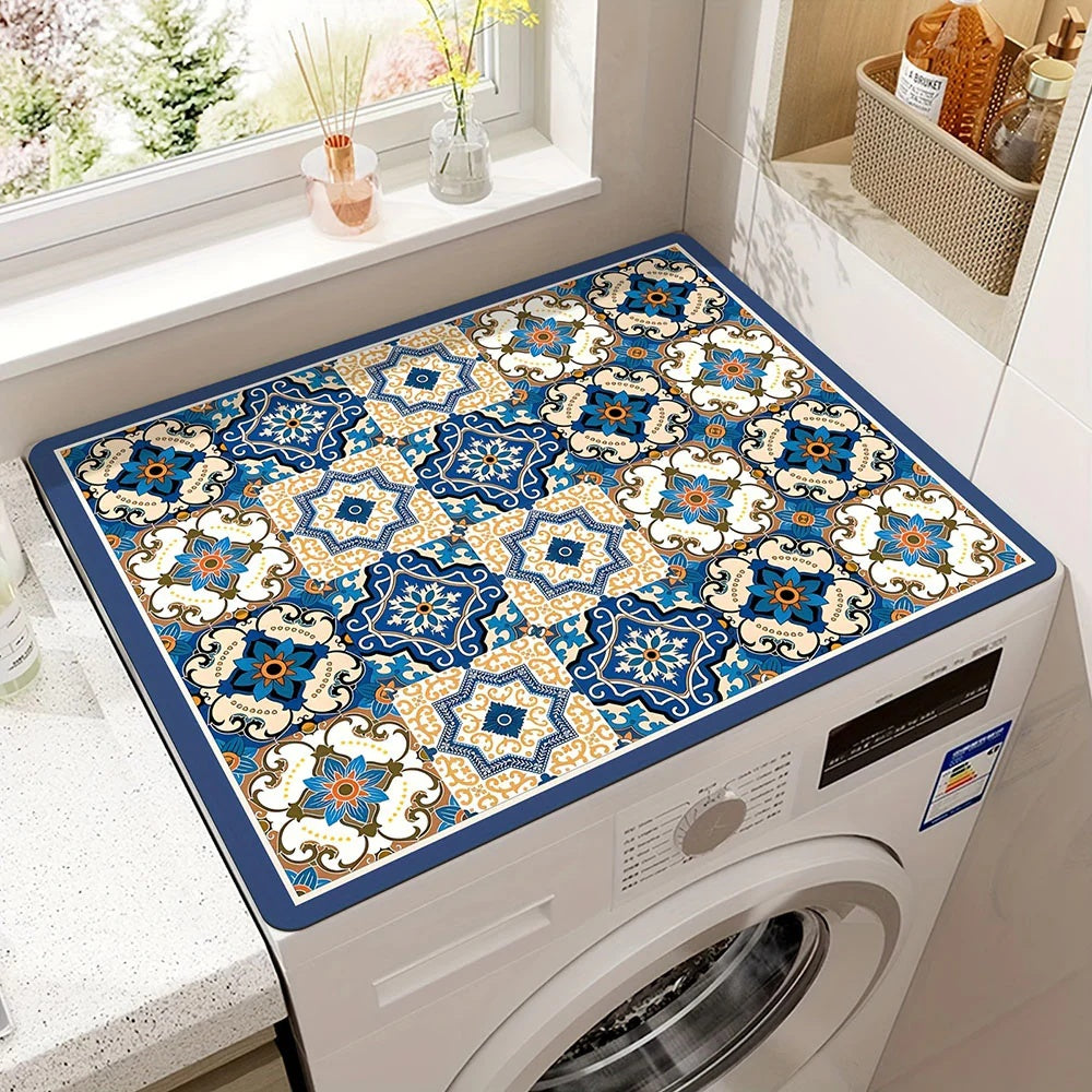 Square Appliance Mat Protective Heat Resistant Kitchen Mat