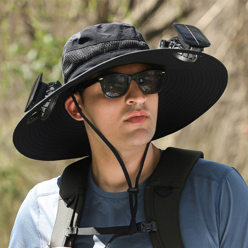 Solar Powered Fan Hat Outdoor Sun Protection Fishing Hat