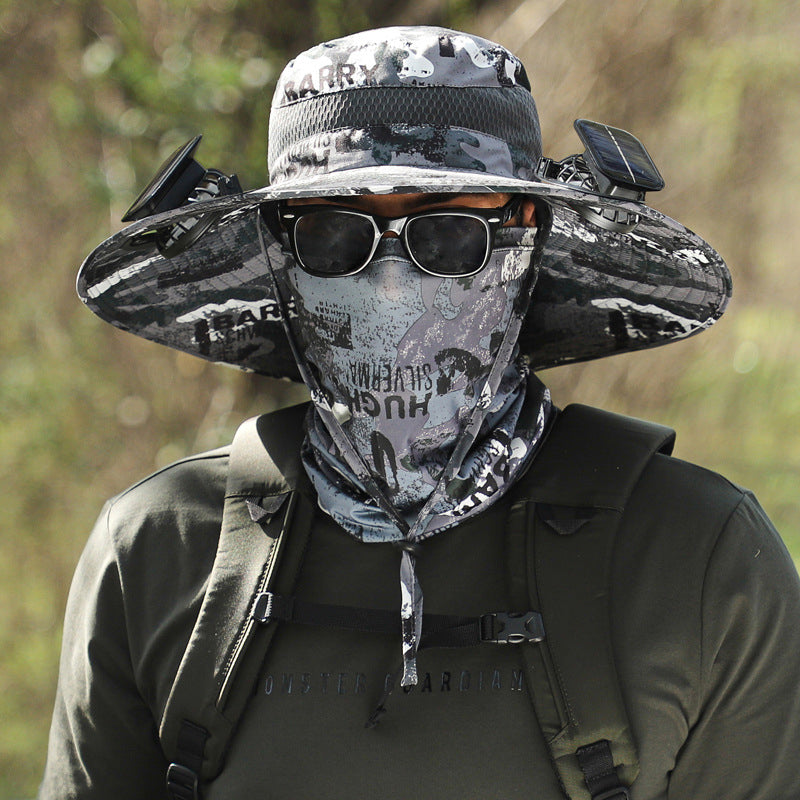 Solar Powered Fan Hat Outdoor Sun Protection Fishing Hat