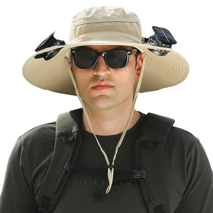 Solar Powered Fan Hat Outdoor Sun Protection Fishing Hat