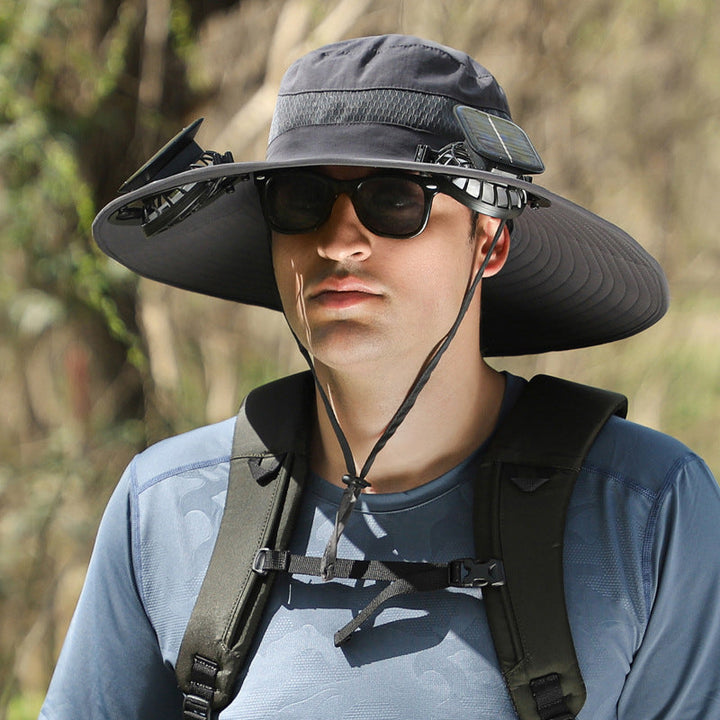 Solar Powered Fan Hat Outdoor Sun Protection Fishing Hat