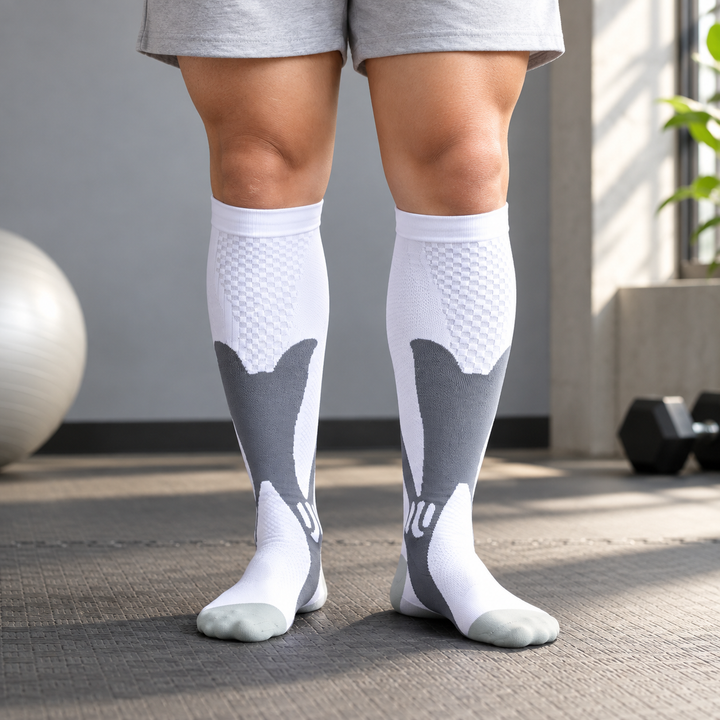Wide Calf Compression Socks Plus Size XXL 20 30 mmHg Men Women