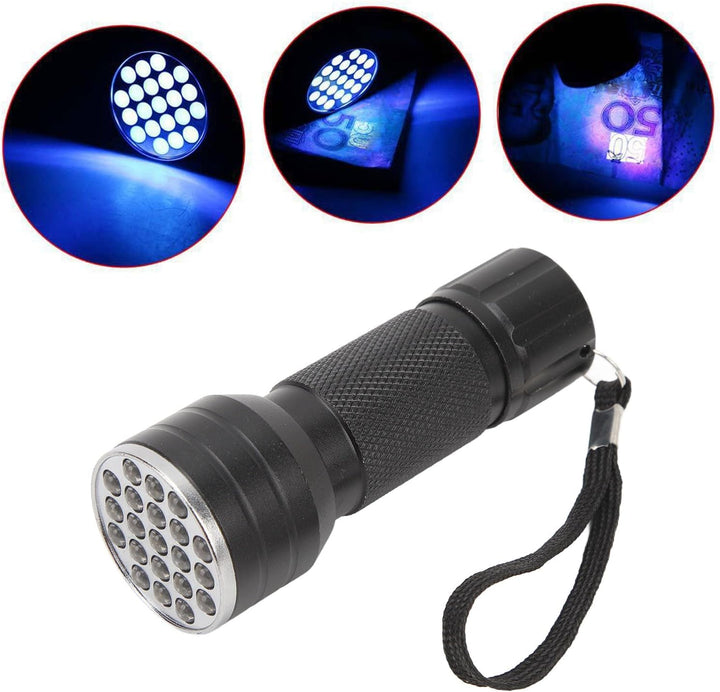 21 LED UV Pocket Flashlight Portable UV LED Light Lamp