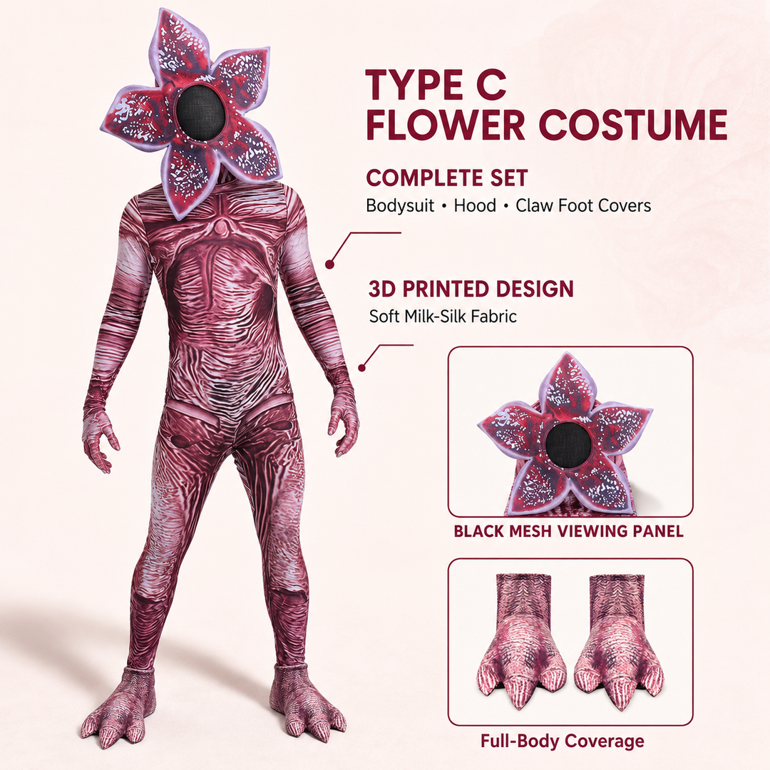 Piranha Plant Bodysuit Costume Adults Halloween Cosplay