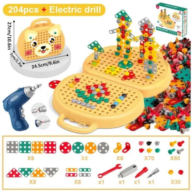 Montessori Educational Toy Tool Set Kids Play Toolbox Kit