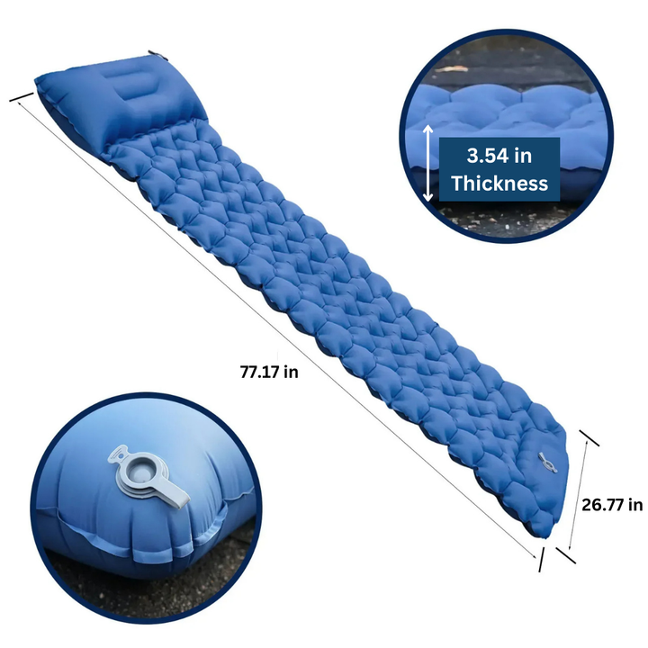 Inflatable Rectangular Ultralight Compact Camping Sleeping Pad
