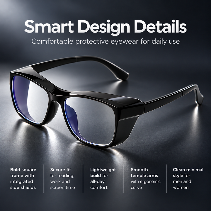 Anti Fog Protective Safety Glasses Windproof Blue Light Blocking
