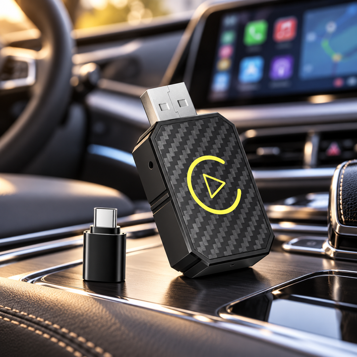 Mini Wireless CarPlay Adapter for iPhone and Android Auto