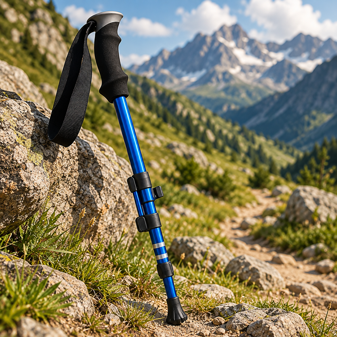 Foldable Trekking Poles Adjustable Aluminium Hiking Poles for Walking