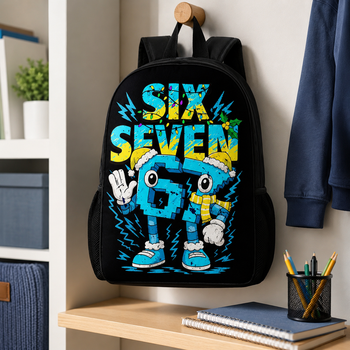 Six Seven 67 Kids Lightweight 16 Inch School Backpack