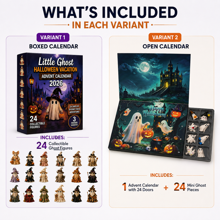 Little Ghost Halloween Advent Calendar 24 Figures