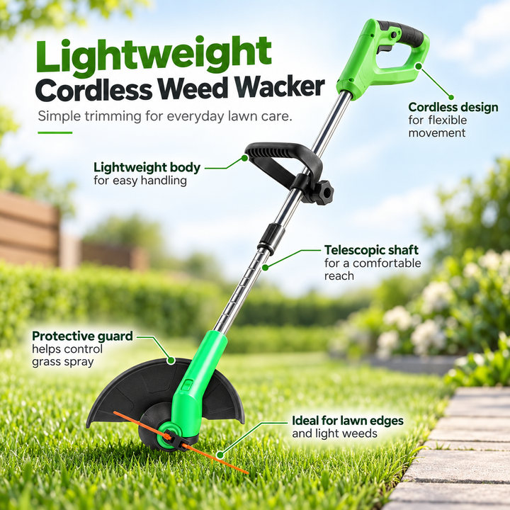 Cordless Electric Grass Trimmer 24V Weed Eater Strimmer