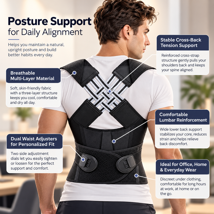 Adjustable Back Support Posture Corrector Brace for Spine