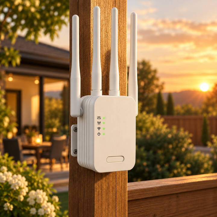 Outdoor WiFi Range Extender Booster Long Range for Garden