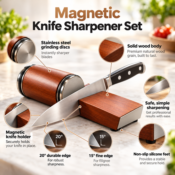 Rolling Knife Sharpener Diamond Disc 400 1000 Grit Kitchen Sharpening