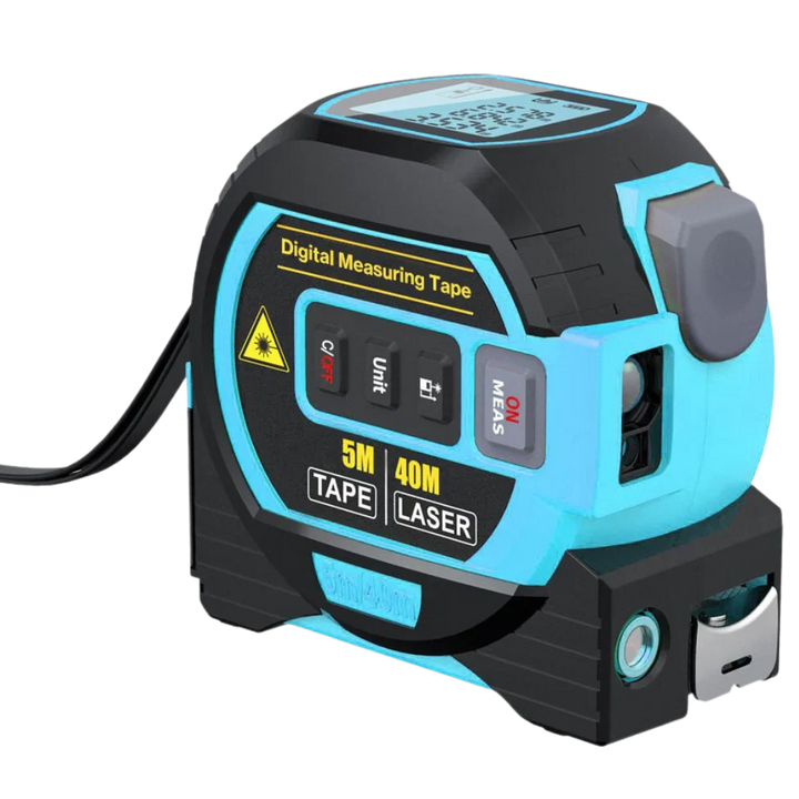Laser Distance Tape Measure 3-in-1 Volume Area Measurement 40 Meter