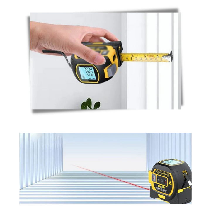 Laser Distance Tape Measure 3-in-1 Volume Area Measurement 40 Meter