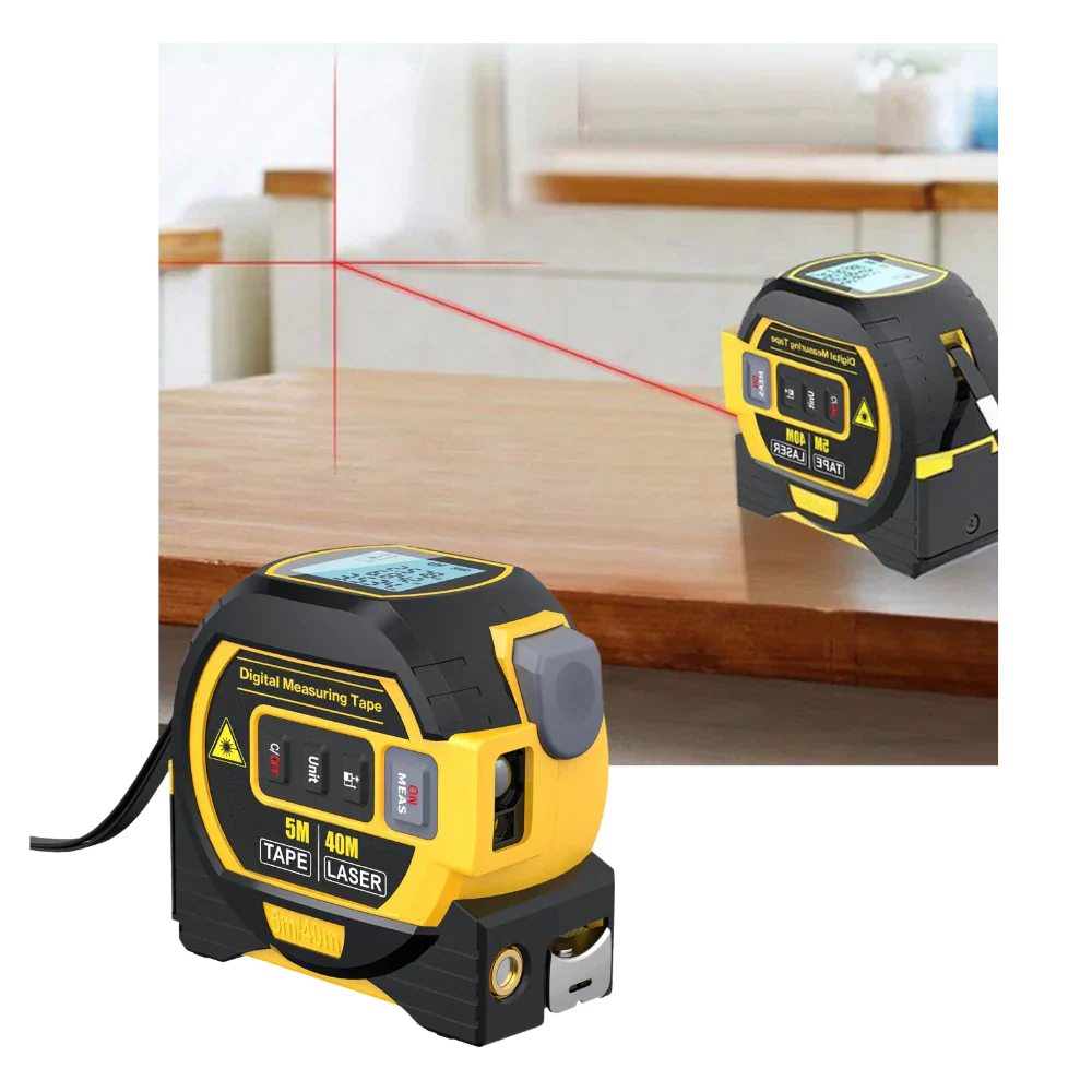 Laser Distance Tape Measure 3-in-1 Volume Area Measurement 40 Meter