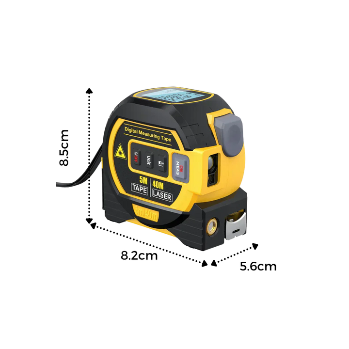 Laser Distance Tape Measure 3-in-1 Volume Area Measurement 40 Meter