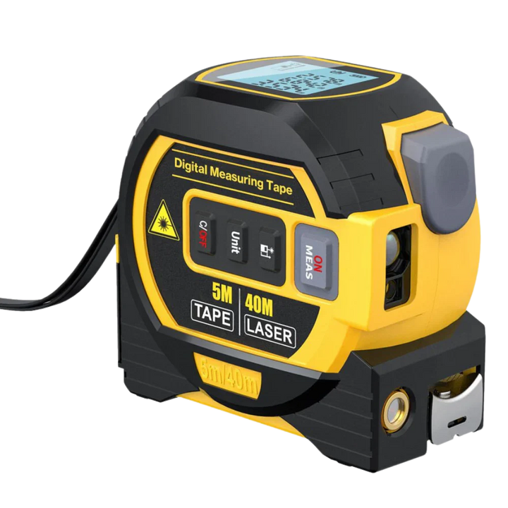 Laser Distance Tape Measure 3-in-1 Volume Area Measurement 40 Meter
