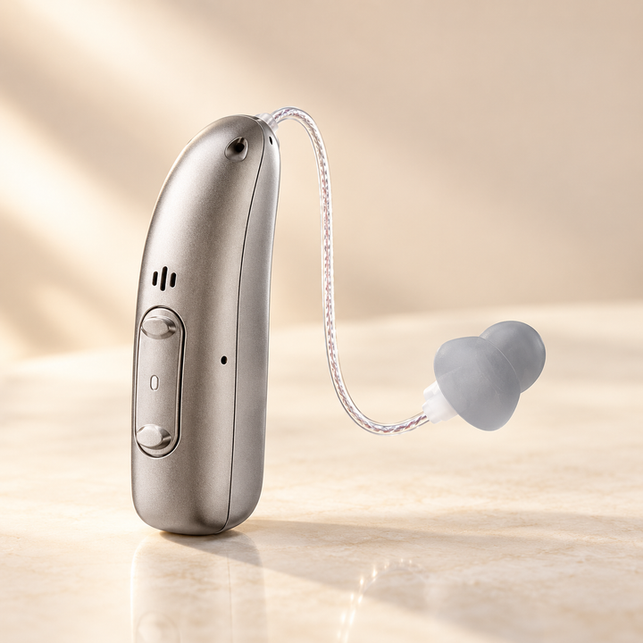 Rechargeable BTE Digital Hearing Aids with Noise Cancelling