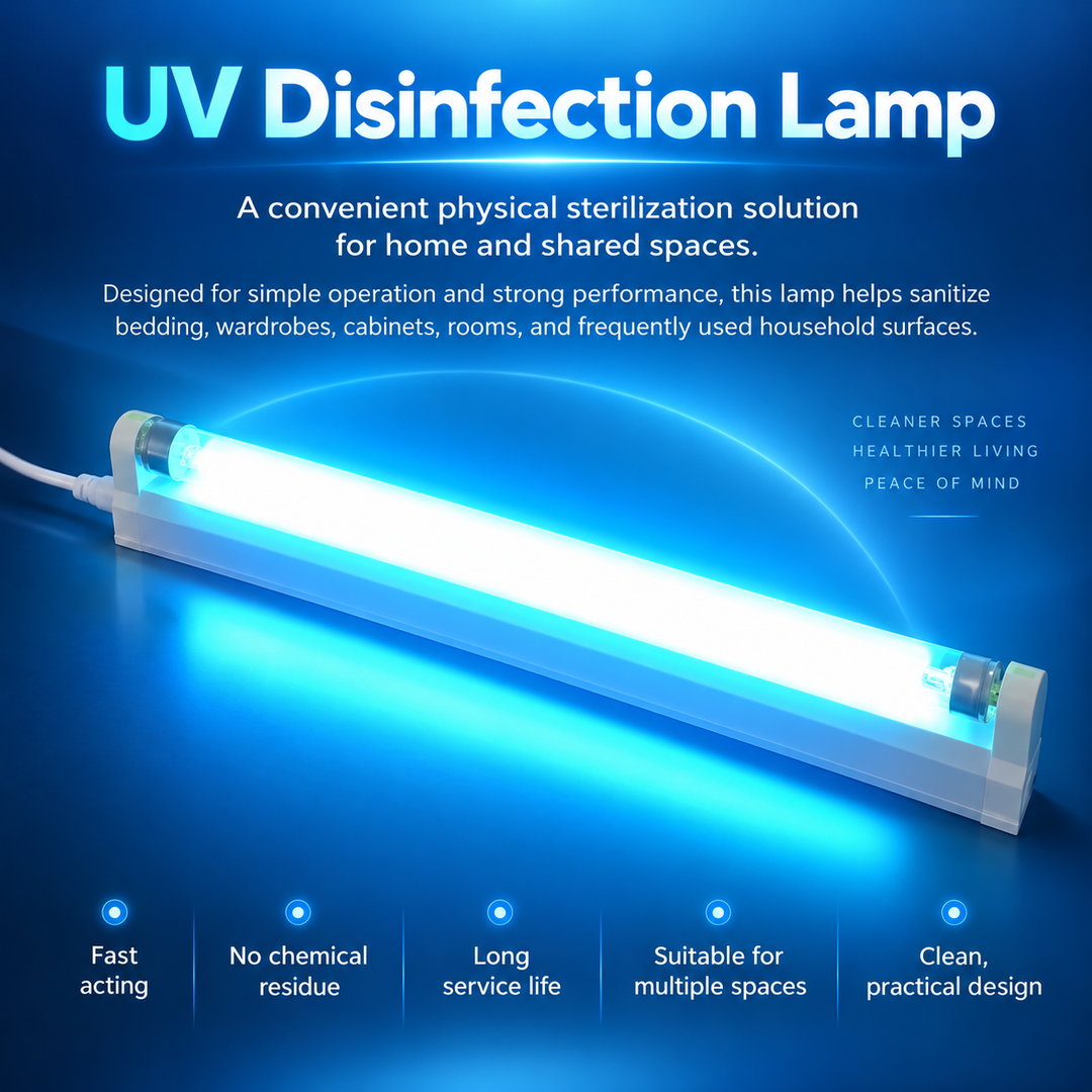 Germicidal UV Light 8W Ultraviolet Lamp for Home Room Surface Cleaning