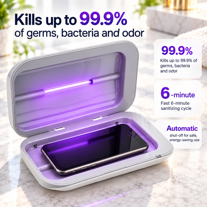 UV Phone Sanitiser Portable Smartphone Steriliser Cleaning Box
