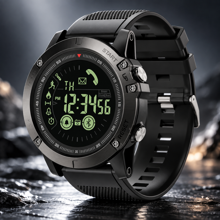 Tactical Smart Watch Fitness Tracker Pedometer Sports Watch