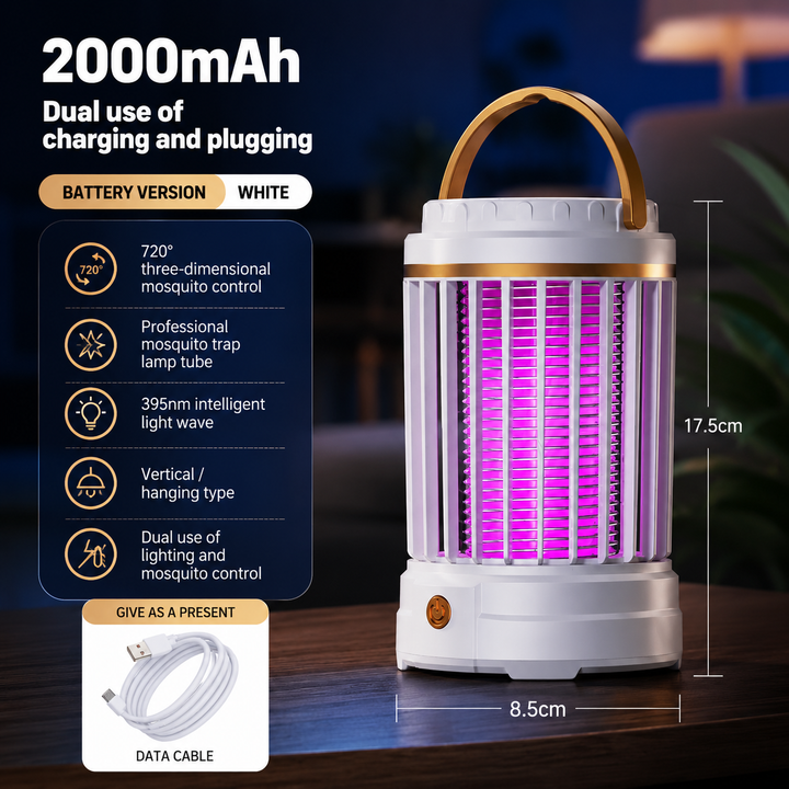 USB Electric Mosquito Killer Lamp Rechargeable Insect Catcher
