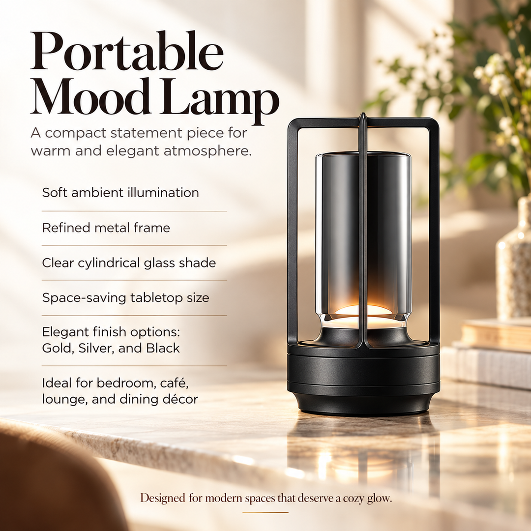 Wireless Waterproof Table Lamp Touch Dimmable Rechargeable Light