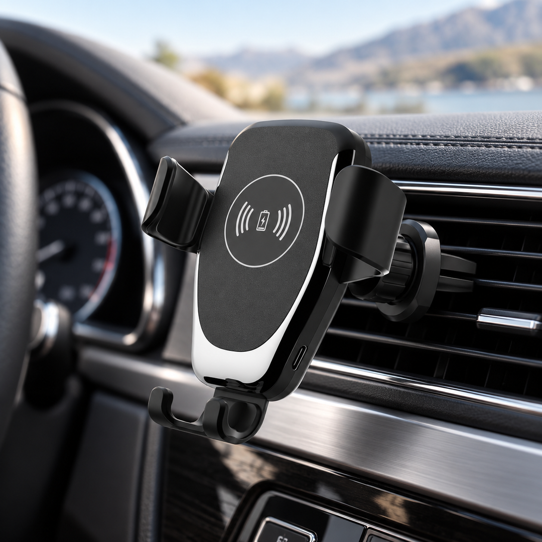 Wireless Phone Car Charger Fast Charging Auto Mount