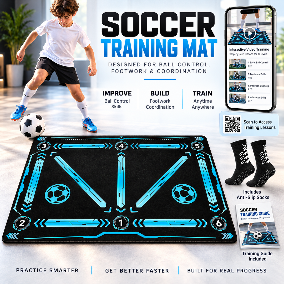 Football Training Mat Anti Slip 2x2m Skills Program Soccer