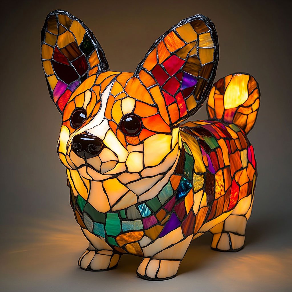Bulldog Shaped Table Lamp Lighting Fixture