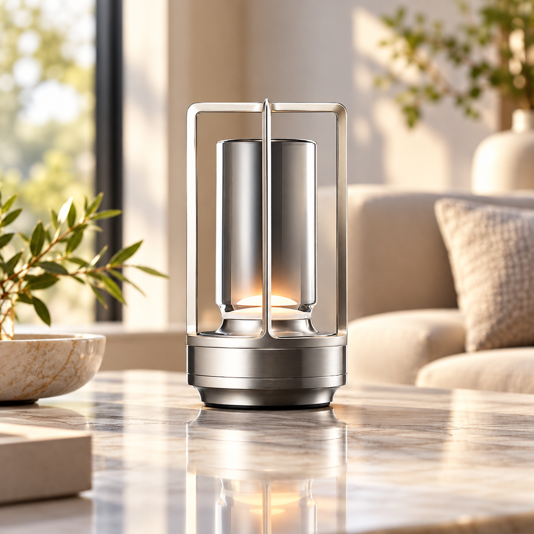 Wireless Waterproof Table Lamp Touch Dimmable Rechargeable Light