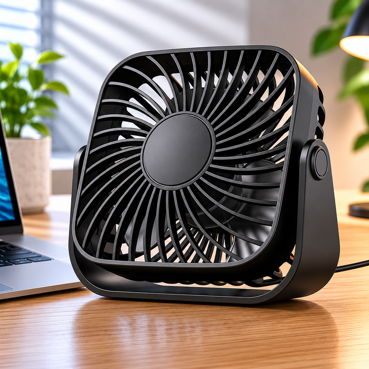 4 Inch USB Mini Portable Desk Fan 3 Speed Adjustable Personal Fan