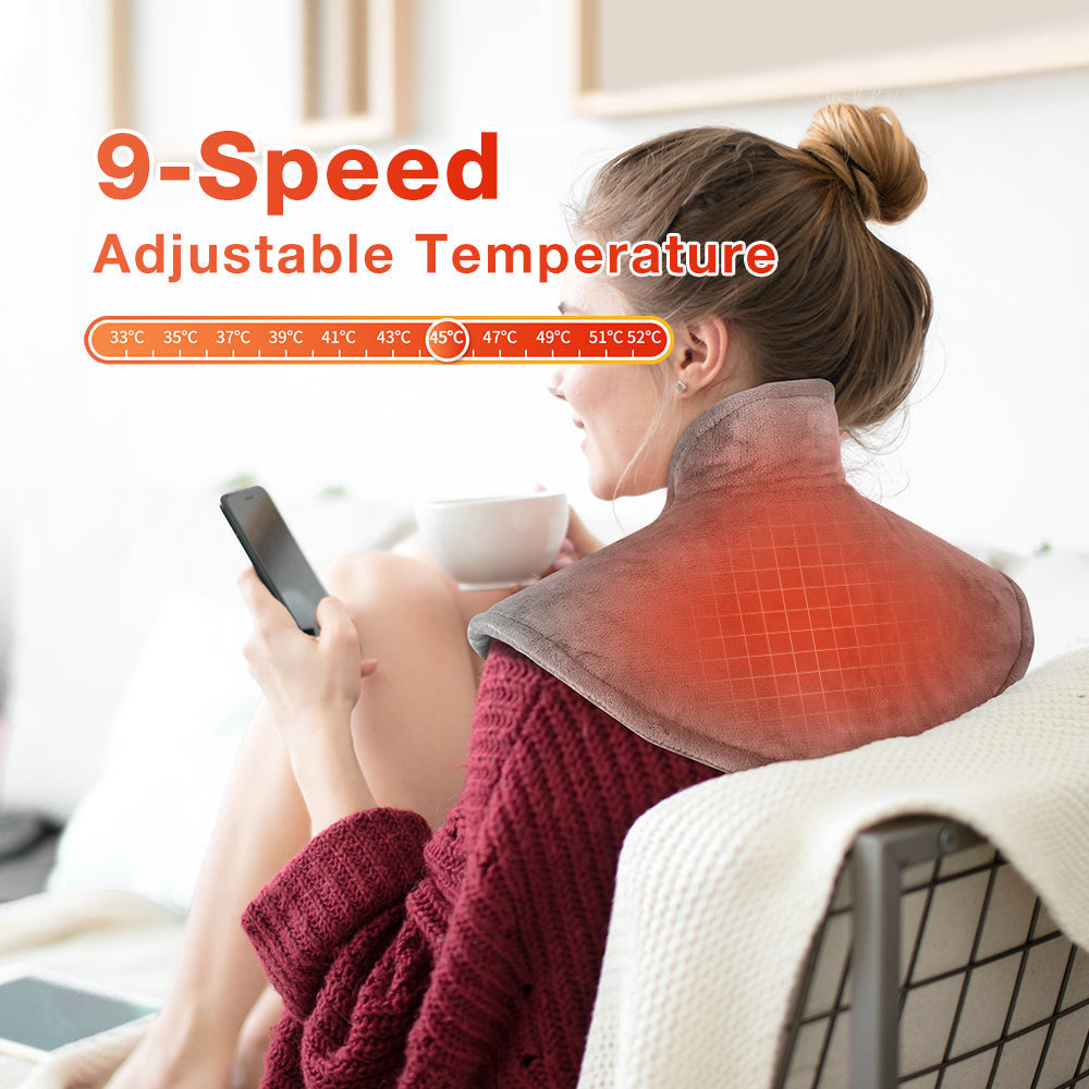 Electric Neck and Shoulder Heating Pad Wrap Therapy