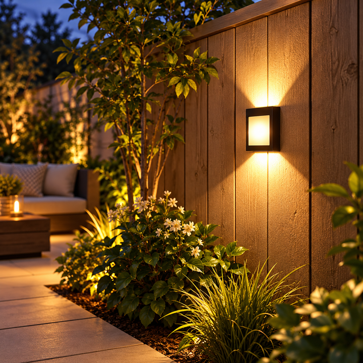 Wireless Solar LED Wall Lights Outdoor Garden Pathway Light