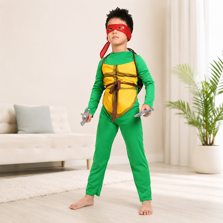 Kids Ninja Turtles Jumpsuit Costume Halloween Boys