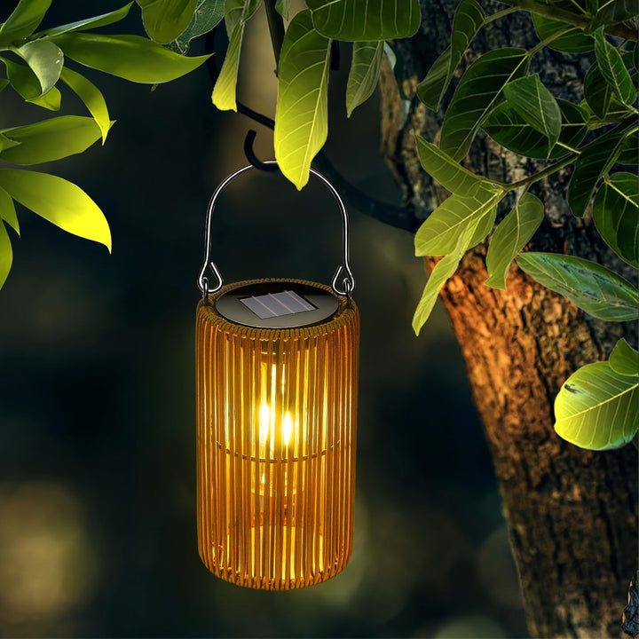 Solar Hanging Lanterns Set Outdoor Waterproof IP65 with Automatic Switch