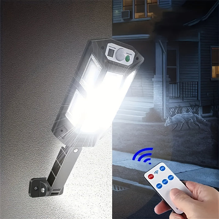 Solar Motion Sensor Outdoor Wall Light Flush Mount LED