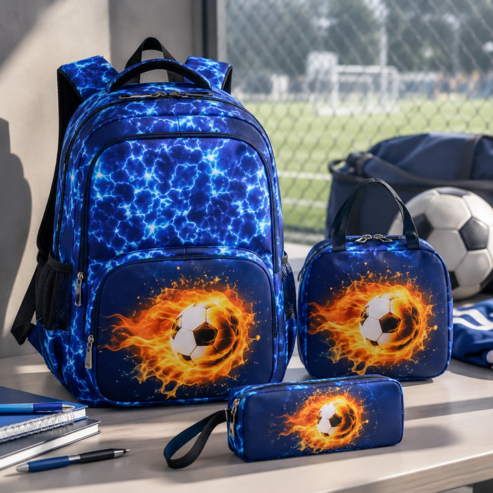 Camouflage Graffiti 3 In 1 Kids School Backpack Primary Boys Girls