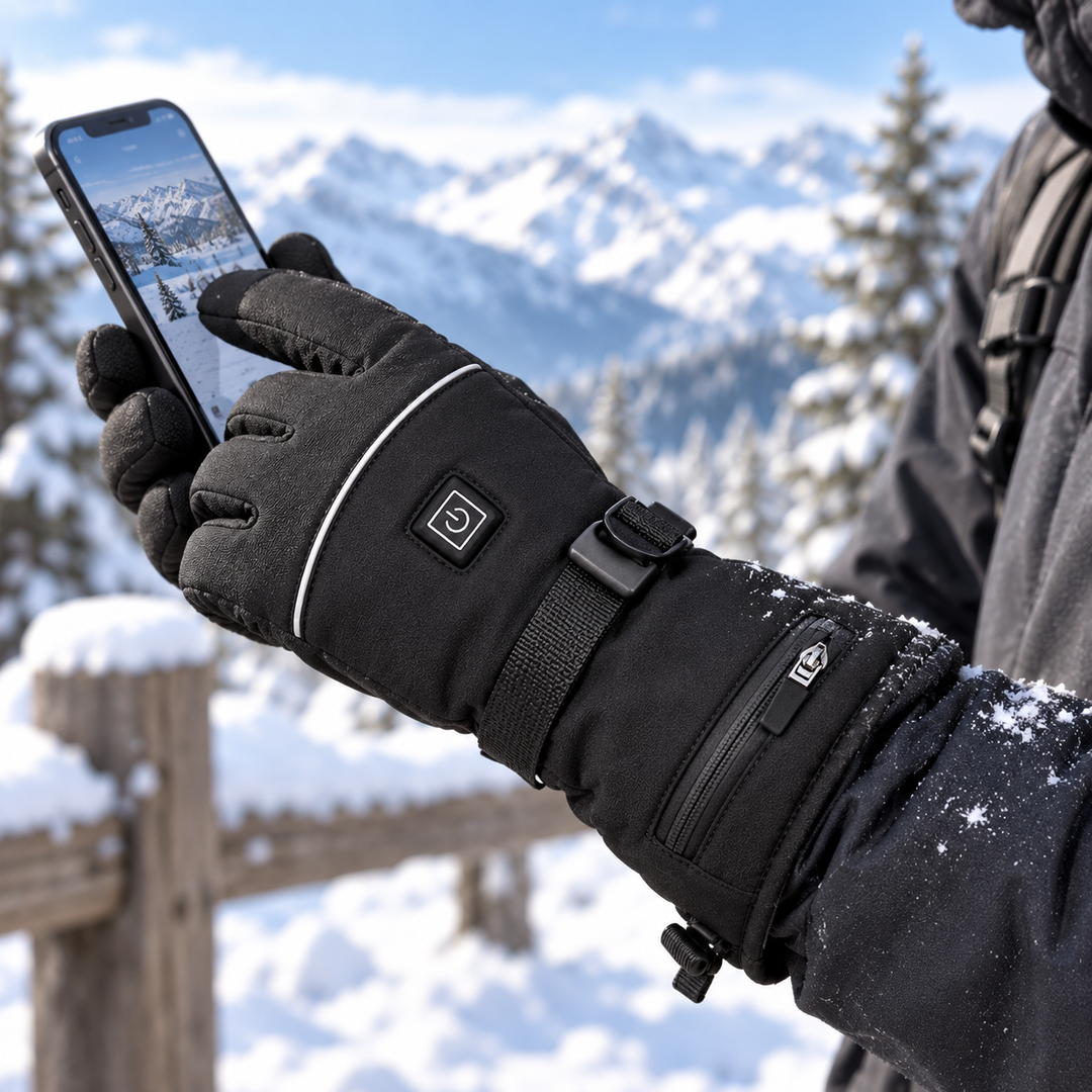 Rechargeable Heated Gloves for Winter Outdoor Warmth